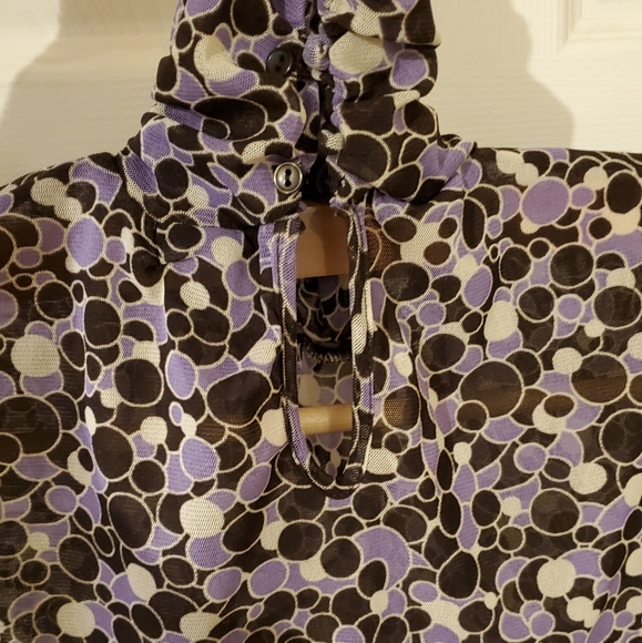 Zara Cap Sleeve Turtleneck with Ruched Neck - Picture 5 of 7